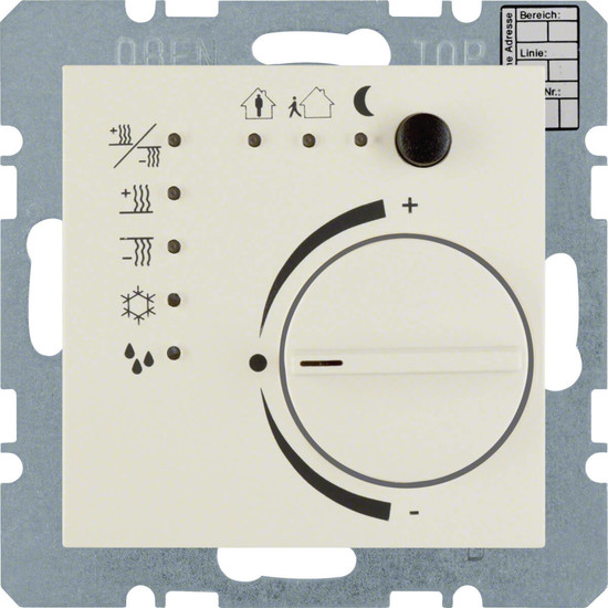 Berker 75441152 Temperaturregler mit Tasterschnittstelle S.1 weiß. glänzend