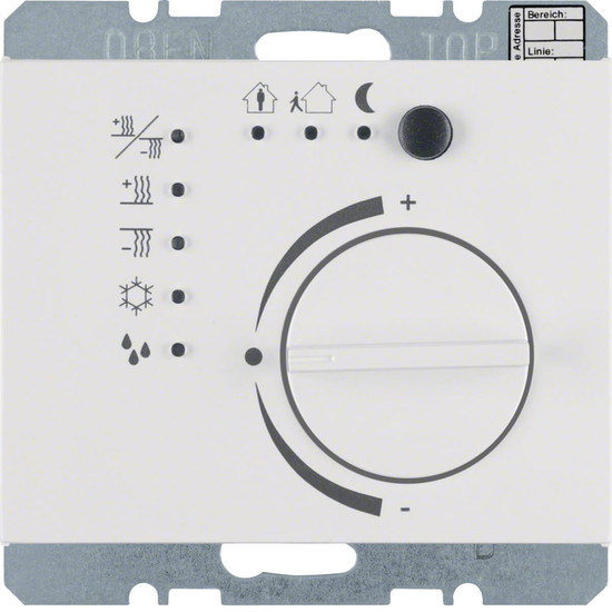Berker 75441179 Temperaturregler mit Tasterschnittstelle K.1 polarweiß. glänzend