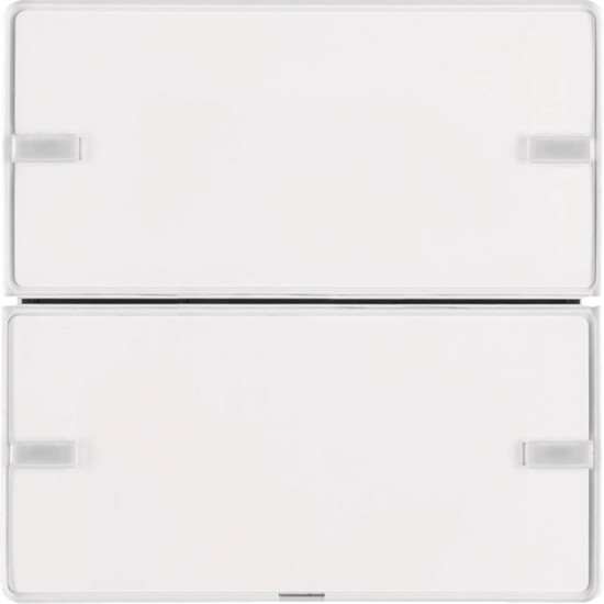 Berker 80142329 Tastsensor 2fach Komfort mit Beschriftungsfeld KNX Q.x polarweiß samt