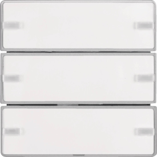 Berker 80143321 Tastsensor 3fach Komfort mit Beschriftungsfeld KNX Q.x alu samt. lackiert