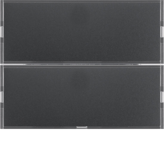 Berker 80162776 Tastsensor 2fach Komfort mit Beschriftungsfeld KNX K.1 anthrazit matt. lackiert