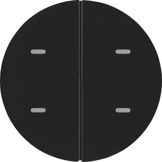 Berker 80162865 Tastsensor 2fach Komfort KNX R.x schwarz glänzend