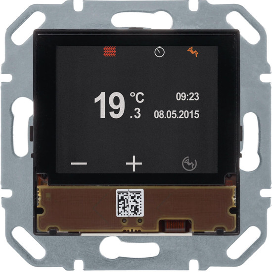 Berker 80440100 KNX Temperaturregler. mit TFT-Display. integriertem Busankoppler