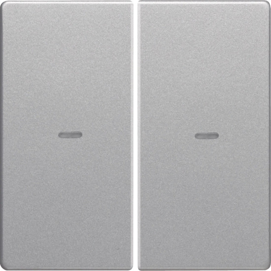 Berker 80960321 Abdeckung für Tastsensor-Modul 2fach mit Linse Q.x alu. samt lackiert