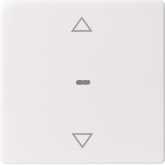 Berker 80961229 Abdeckung für Tastsensor-Modul 1fach mit Pfeil-Symbol Q.x polarweiß samt