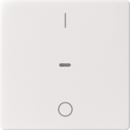 Berker 80962229 Abdeckung für Tastsensor-Modul 1fach mit I/O-Symbol Q.x polarweiß