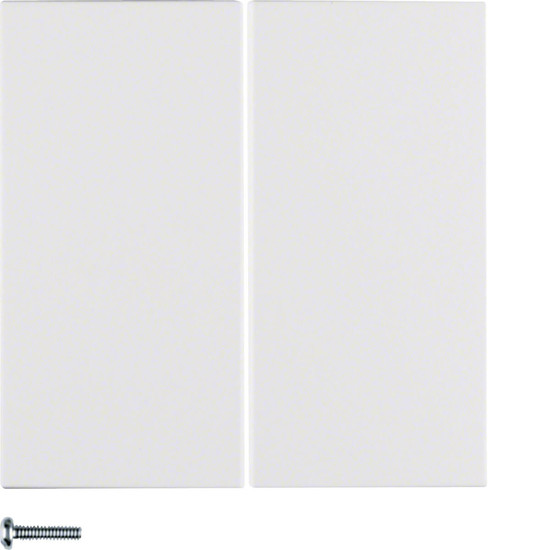 Berker 85142188 Taste 2fach S.1/B.3/B.7 polarweiß. matt