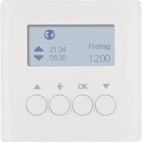 Berker 85741129 Jalousie-Schaltuhr Q.x polarweiß. samt