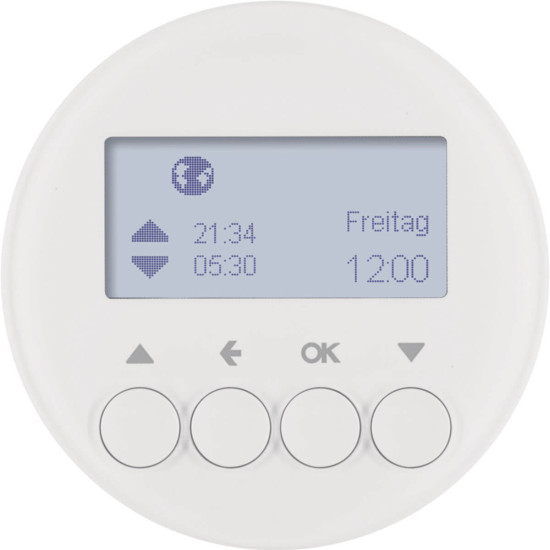 Berker 85741139 Jalousie-Schaltuhr R.1/R.3 polarweiß. glänzend