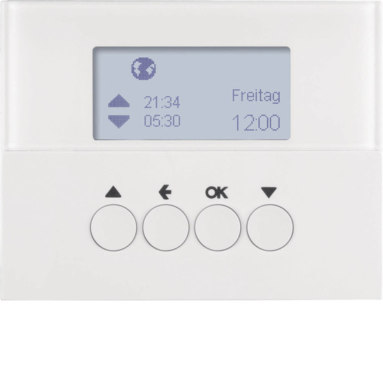 Berker 85741179 Jalousie-Schaltuhr K.1 polarweiß. glänzend