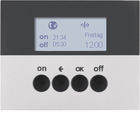Berker 85745277 KNX-Funk Zeitschaltuhr quicklink K.5 alu. lackiert