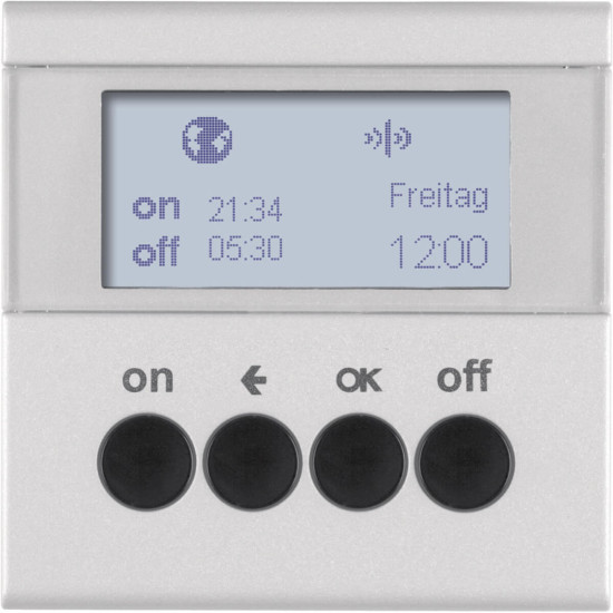 Berker 85745283 KNX-Funk Zeitschaltuhr quicklink B.7 alu. matt