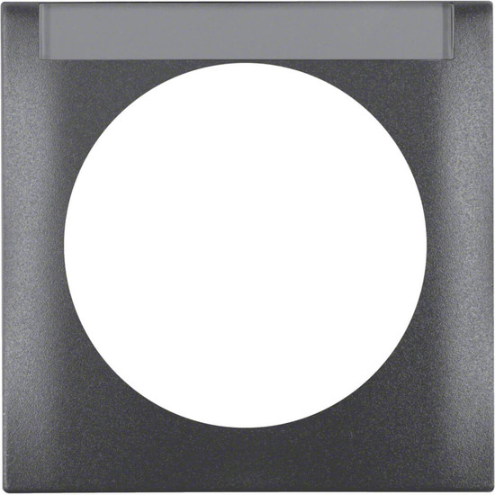 Berker 918032505 Rahmen. mit Beschriftungsfeld. Integro Flow. anthrazit matt