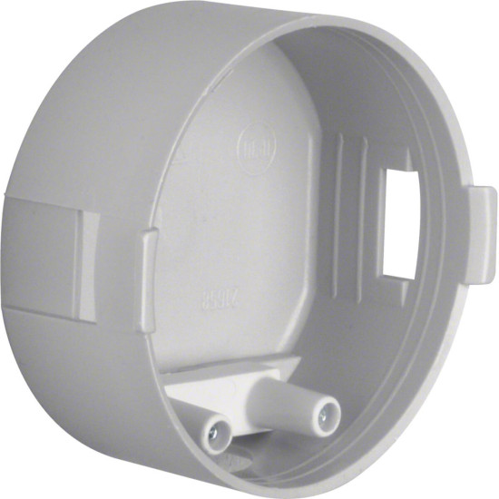 Berker 9182001 Berührungsschutzdose Ø 45 mm. flach. Integro Modul-Einsätze. grau