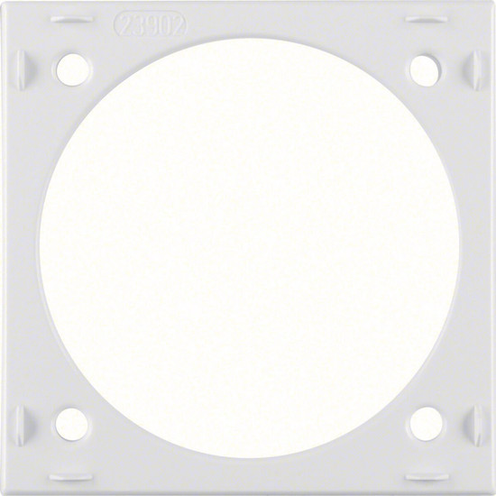 Berker 918252512 Aufbau-Distanzring. Integro Flow/Pure. polarweiß glänzend