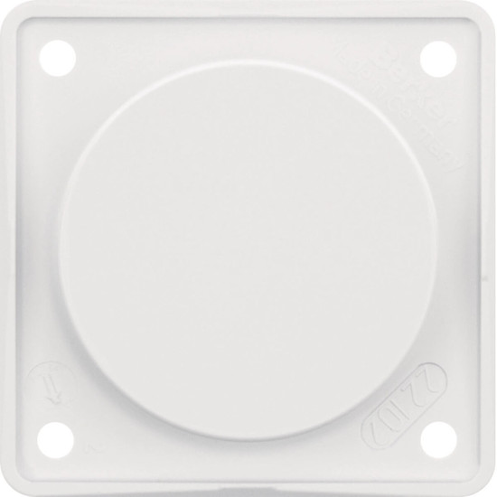 Berker 945162509 Blindverschluss. Integro Modul-Einsätze. polarweiß glänzend
