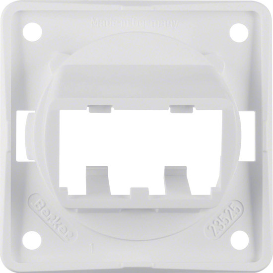 Berker 945592509 Tragplatte 2fach für MINI-COM Module. Integro Modul-Einsätze. polarw. gl.