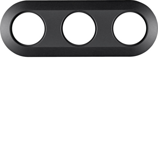 Berker MAN0100417 Rahmen 3fach Serie 1930 softtouch schwarz