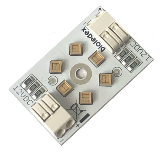 Bioledex UVC LED Modul 275nm 12VDC zur Entkeimung, Desinfektion mit 6 UV-C LED Osram