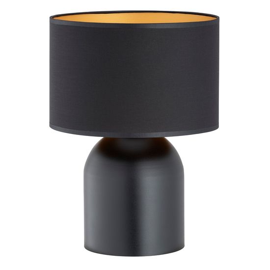 Bioledex Sundvalis Tischleuchte E27 35cm schwarz/gold 25x35x25cm Made in Europe