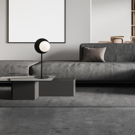 Bioledex Malorino Tischleuchte E14 50cm schwarz opal 20x50x20cm Made in Europe