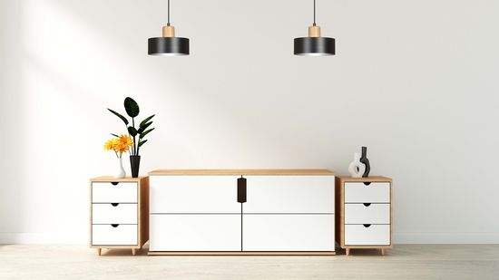 Bioledex Bergalo Pendelleuchte E27 schwarz 25x100x25cm Made in Europe