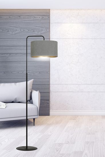 Bioledex Lyngar Stehleuchte E27 150cm grau 50x150x35cm Made in Europe