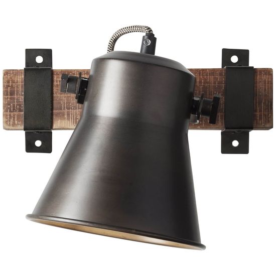 Brilliant Decca Wandspot E27 Schwarz Stahl 85810/46