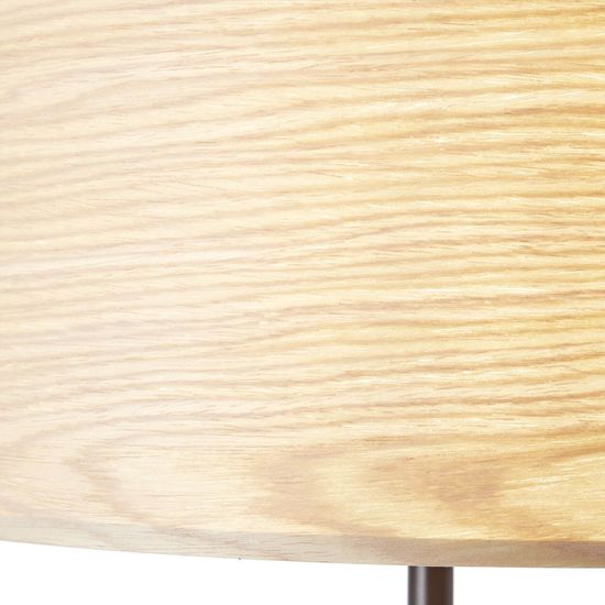 Brilliant Romm Standleuchte, 1-flammig E27 Holz Hell Schwarz 93140/76