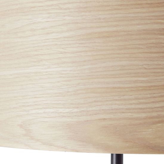 Brilliant Romm Standleuchte, 1-flammig E27 Holz Hell Schwarz 93140/76