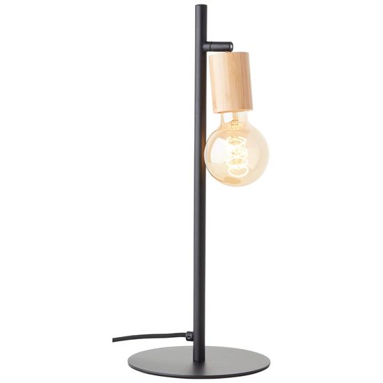 Brilliant Tiffany Tischleuchte 45cm E27 Schwarz Matt Natur 93197/76