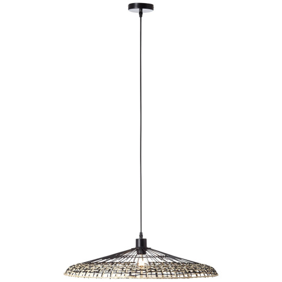 Brilliant Fixi Pendelleuchte, 1-flammig E27 Schwarz Natur 99265/76
