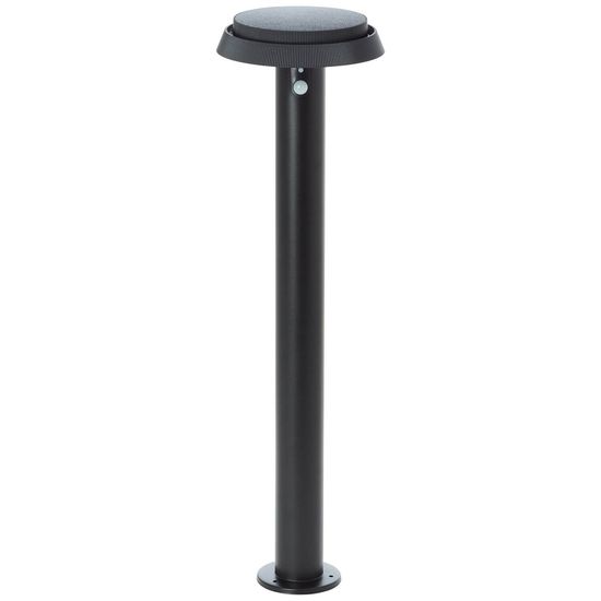 Brilliant Alvero LED Außenstehleuchte 4W Warmweiß IP44 Schwarz Solar, Bewegungsmelder G40432/06