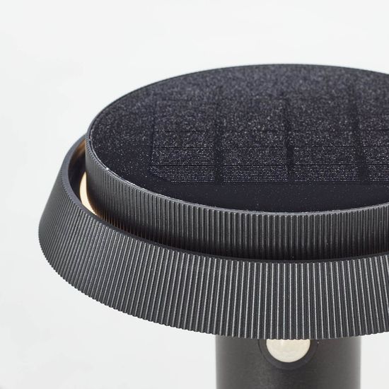 Brilliant Alvero LED Außenstehleuchte 4W Warmweiß IP44 Schwarz Solar, Bewegungsmelder G40432/06