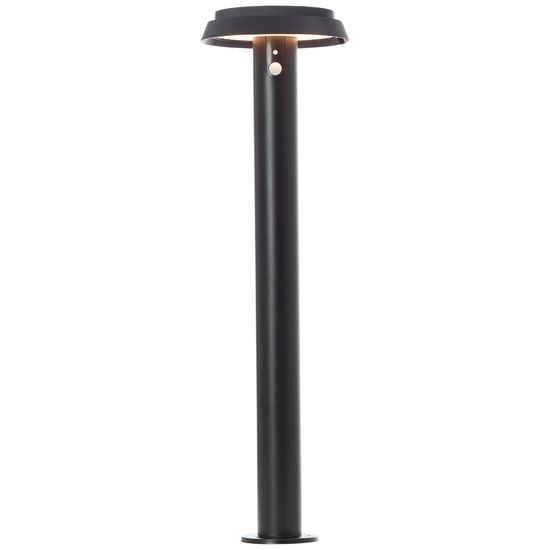 Brilliant Alvero LED Außenstehleuchte 4W Warmweiß IP44 Schwarz Solar, Bewegungsmelder G40432/06
