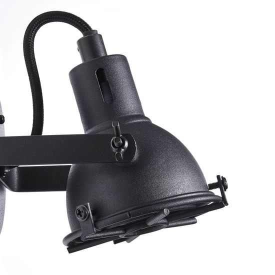 Brilliant Jesper LED Wandspot GU10 5W/4,5W Warmweiß Schwarz Korund G54310/86