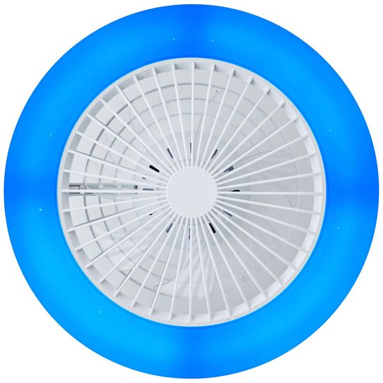 Brilliant Salerno LED Deckenleuchte 49cm mit Ventilator 40W Weiß Nachtlicht, Timer, Ventilator G60020/05