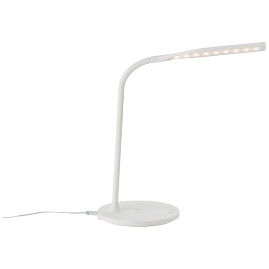 Brilliant Joni LED Tischleuchte mit Induktionsladeschale 4,5W Weiß Wireless charging, Timer G93101/05