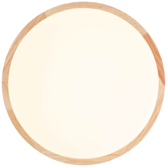 Brilliant Slimline LED Wand- und Deckenleuchte 39cm 22W Warmweiß Holz Hell Weiß G99524/75