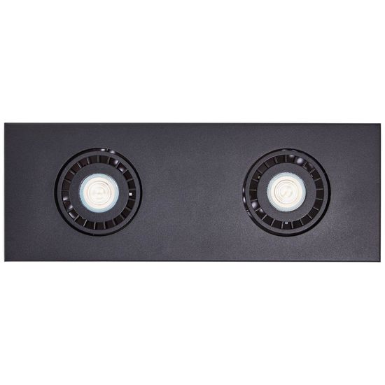 Brilliant Doro LED Deckenleuchte, 2-flammig GU10 4,5W/4,5W Warmweiß Sand Schwarz G99721/76