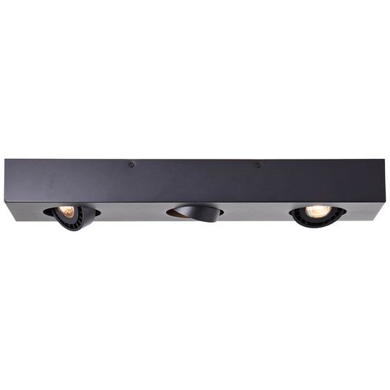 Brilliant Doro LED Deckenleuchte, 3-flammig GU10 4,5W/4,5W Warmweiß Sand Schwarz G99722/76
