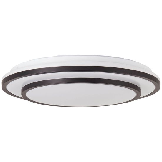 Brilliant Luciano LED Deckenleuchte 39cm 24W Schwarz Weiß Nachtlicht, Timer G99777/76