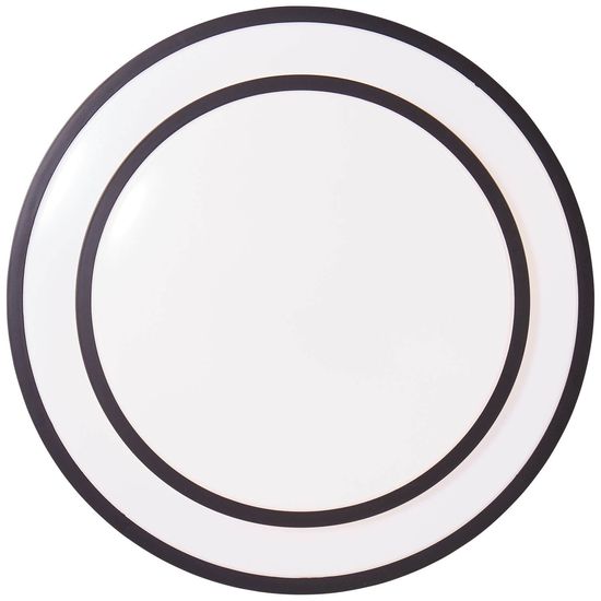 Brilliant Luciano LED Deckenleuchte 39cm 24W Schwarz Weiß Nachtlicht, Timer G99777/76