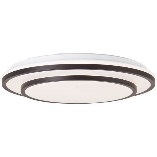 Brilliant Luciano LED Deckenleuchte 39cm 24W Schwarz Weiß Nachtlicht, Timer G99777/76