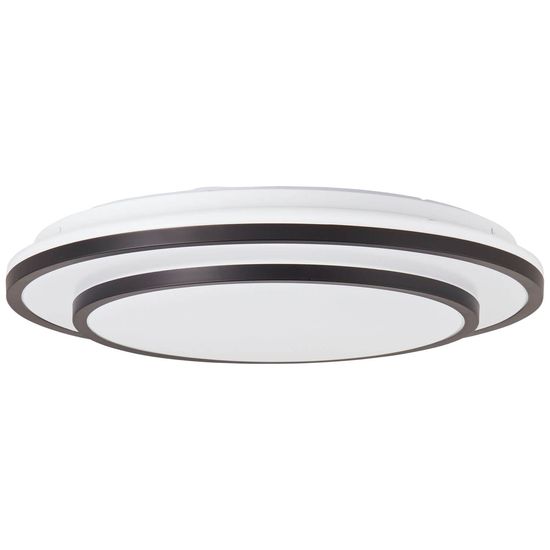 Brilliant Luciano LED Deckenleuchte 39cm 24W Schwarz Weiß Nachtlicht, Timer G99777/76