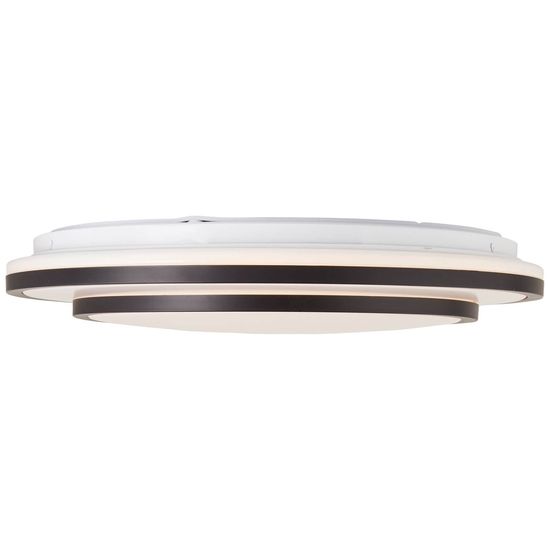 Brilliant Luciano LED Deckenleuchte 39cm 24W Schwarz Weiß Nachtlicht, Timer G99777/76