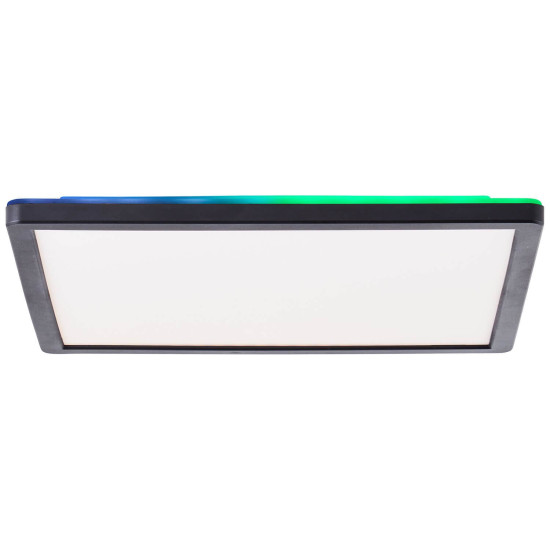 Brilliant Saltery LED Deckenaufbau-Paneel 30x30cm 20W Weiß Schwarz Nachtlicht, Timer G99780/76