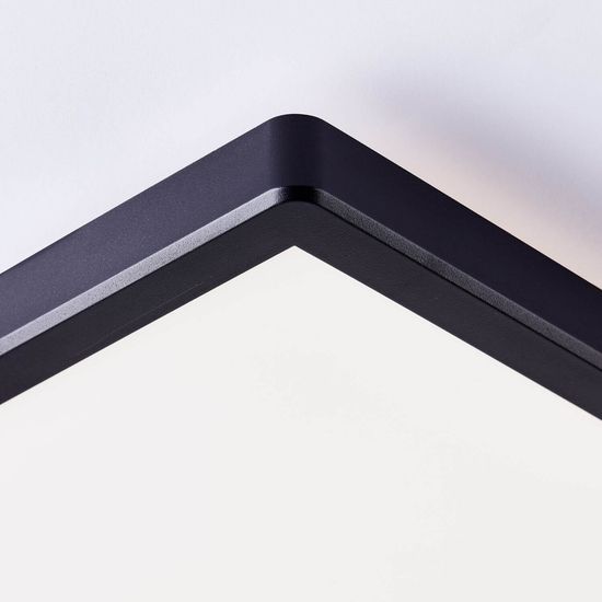 Brilliant Saltery LED Deckenaufbau-Paneel 42x42cm 22W Weiß Schwarz Nachtlicht G99781/76