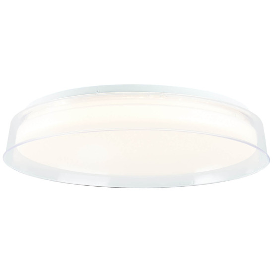 Brilliant Leanna LED Deckenleuchte 41cm 24W Tageslichtweiß Transparent Weiß Nachtlicht G97189/70