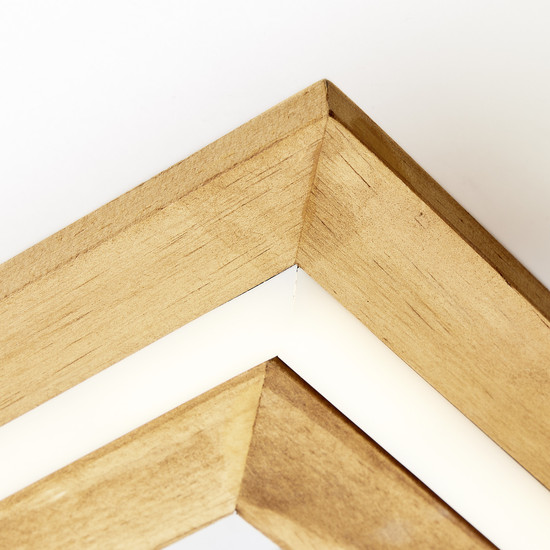 Brilliant Rhea LED Deckenleuchte 45x45cm 24W Warmweiß Schwarz Holz FSC G99748/76
